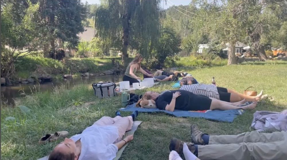 Sweet Serenity sound bath at Bear Creek in Kittredge